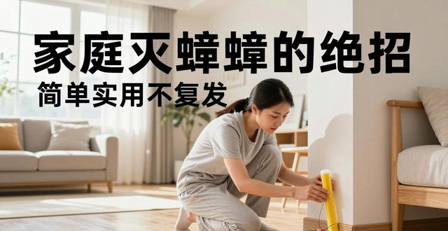 家庭灭蟑螂的绝招 简单实用不复发